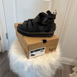 Dr. Martens Black Strappy Sandals